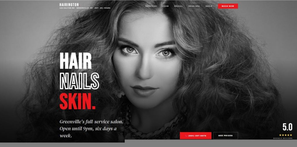 After — new salon website by HairUncut
